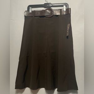 Brown woman’s skirt with thick belt M new